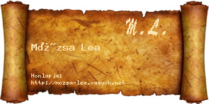 Mózsa Lea névjegykártya